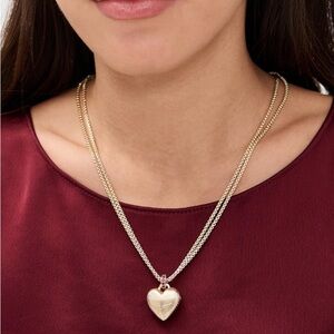 ROXANNE ASSOULIN The Mini Florentine Heart Pendant